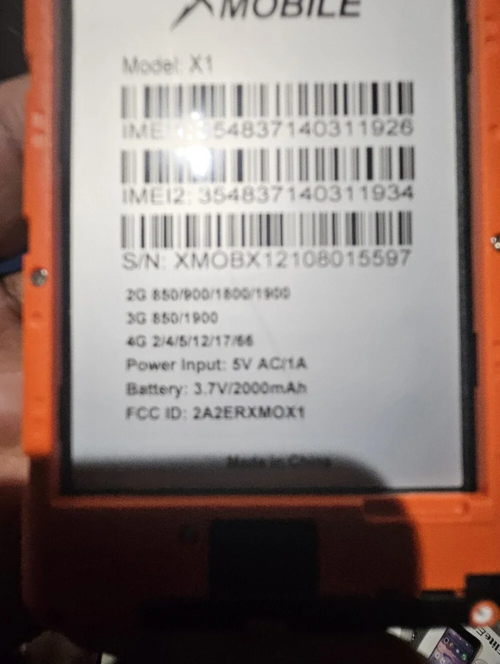 X Mobile X1 smartphone